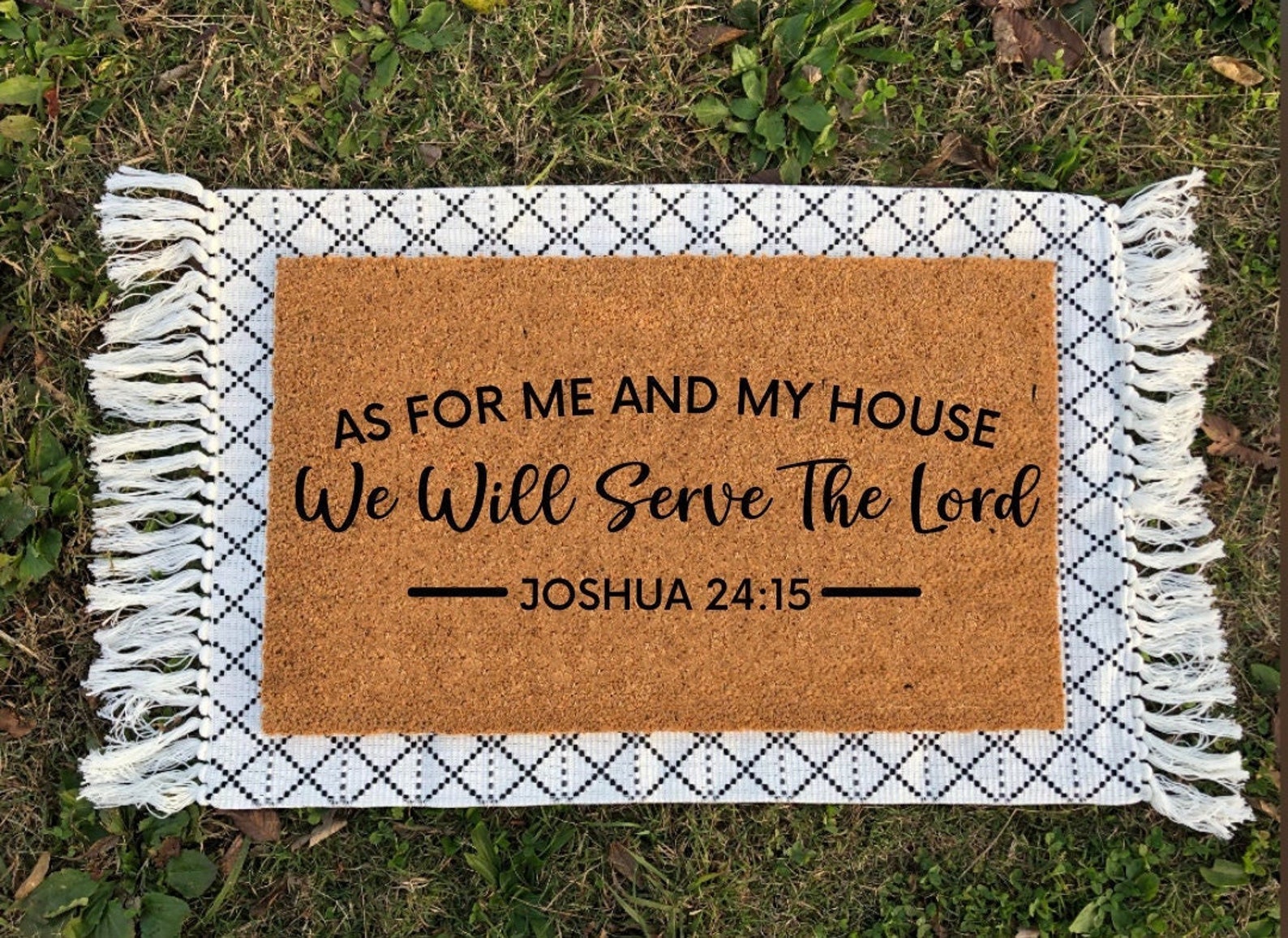 As for Me and My House We Will Serve the Lord | Religious Doormat ...