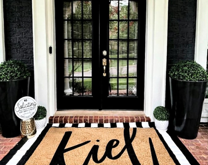 Custom Door Mat | Housewarming Gift | Personalized Gift | Welcome Door Mat | Family Last Name Doormat | Personalized Doormat|Home Gift