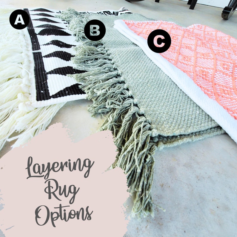 Outdoor Layer Rug Spring and Summer Indoor Outdoor Layering Rugs | Doormat Layering Rug ...