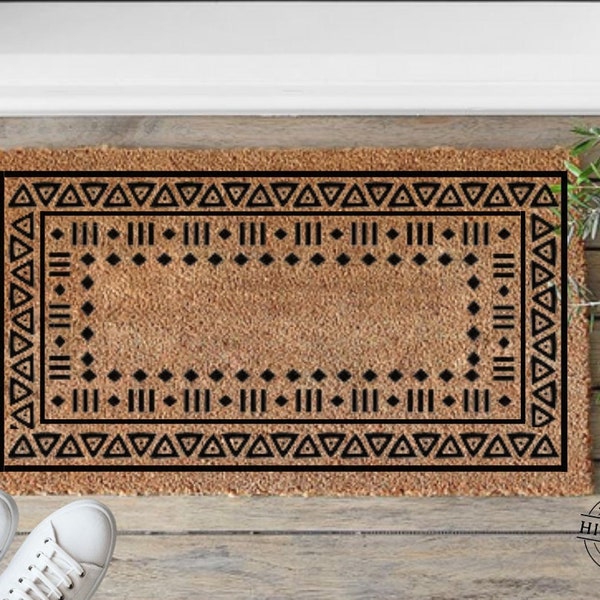 Boho Style Doormat | Boho Decor | Boho Home Decor | Home Decor | Outdoor Decor | Door Mat | Bohemian Boho | Front Door Decor | Welcome Mat