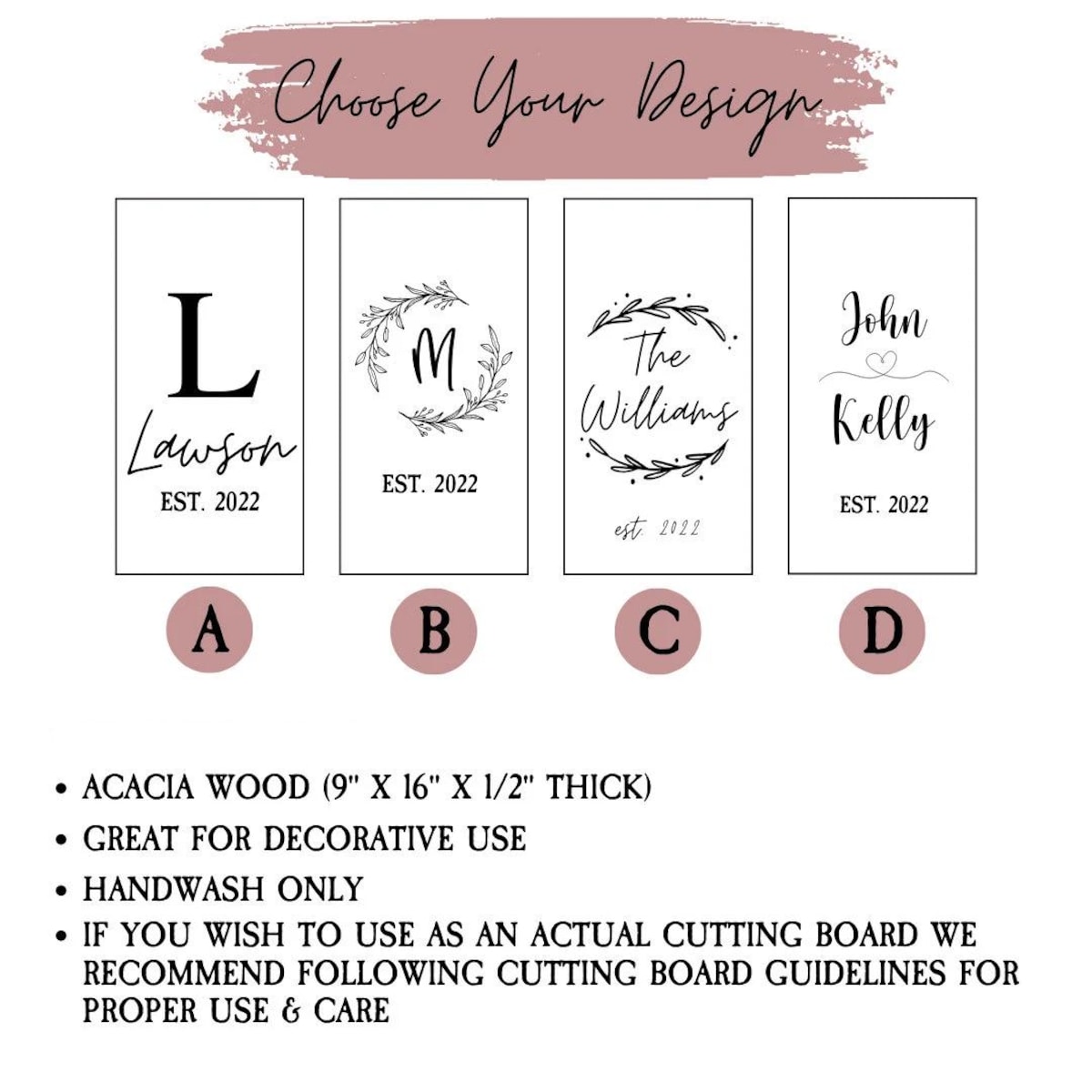 Personalized Cutting Board Wedding Gift | Acacia Cutting Board | Personalized Gifts | Bridal Shower Gift |wedding Gift for Couple|bride Gift - Etsy