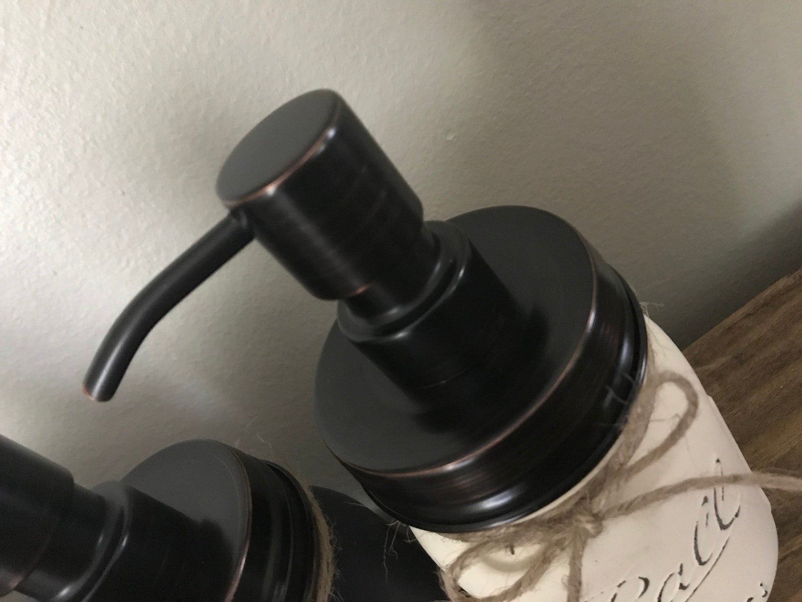 Oil Rubbed Bronze Soap Dispenser.Bronze Soap Pump.Mason Jar Etsy