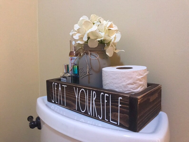 Bathroom Decor Seat Yourself Butt Box Toilet Paper Holder