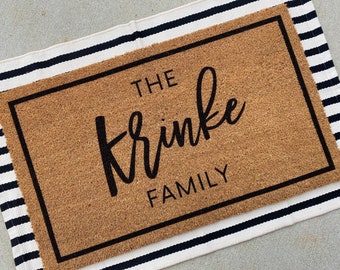 Your Custom Doormat | Housewarming Gift | Custom Door Mat | Home Decor | Personalized Decor | Last Name Doormat | Front Door Decor | Welcome