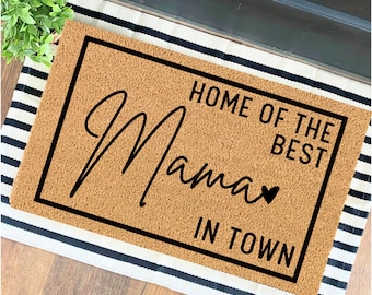 Custom Gift for Home, Mother's Day Gift, Gift For Her, Gift for Mom, Grandmother Gift, Outdoor Doormat, Personalized Gifts, Custom Door Mat