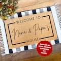 Grandparent Doormat | Christmas Gifts | Personalized Gift for Grandparents | Gift for Mom | Gift for Grandma | Custom Door Mat |Welcome Mat