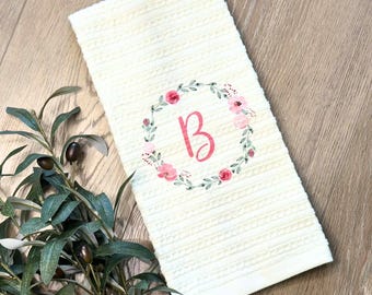 Custom Tea Towel, Mother's Day Gift, Gift for Mom, Personalized Tea Towels, Grandma's Kitchen, Grandparent Gift, Kitchen Decor, Hand Towel