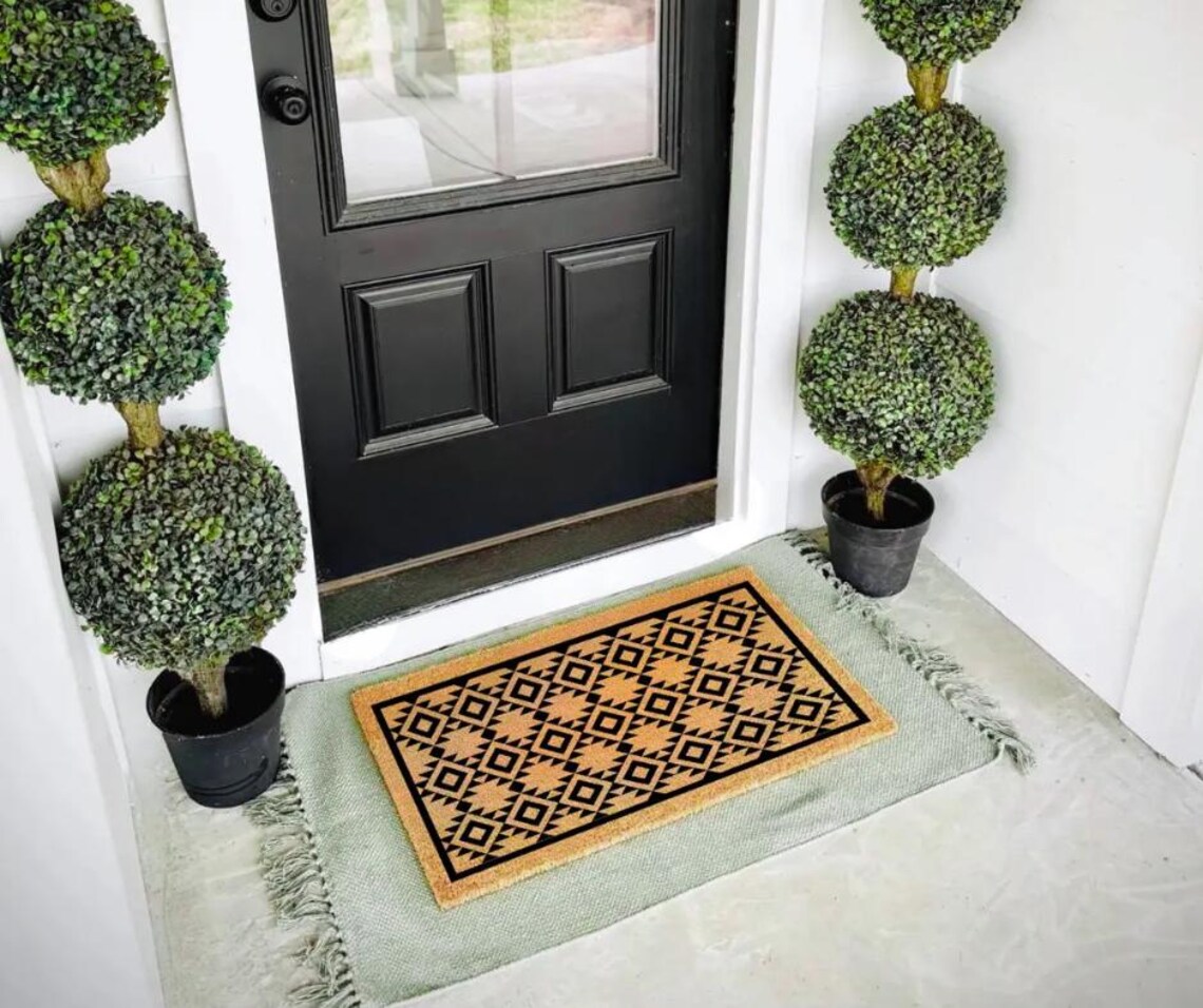 Layering Rug Spring Spring and Summer Indoor Outdoor Layering Rugs | Doormat Layering Rug ...