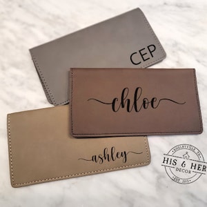 Custom Checkbook Cover | Personalized Gift | Business Checkbook Holder | Checkbook Wallet | Checkbook Case | Checkbook Organizer |Check Book