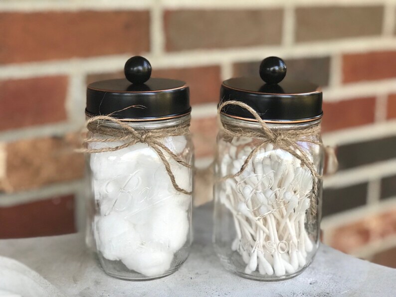 Almacenamiento de tarro de masón decoración de tarro de | Etsy