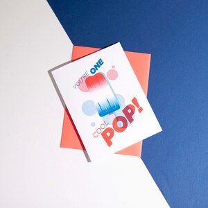 Carte Cool Pop, fête des pères, beau-père, beau-père, papa, oncle, frère