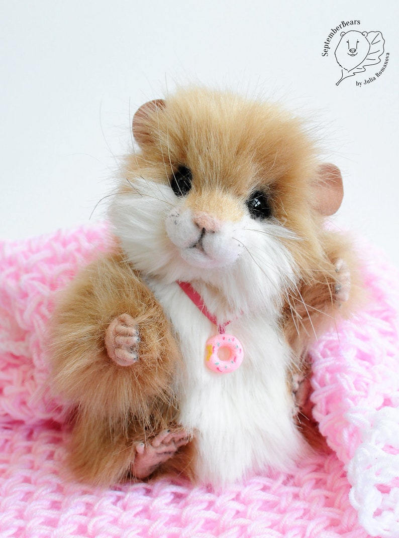 Realistic toy Hamster OOAK Pet Portrait hamster Honey Etsy