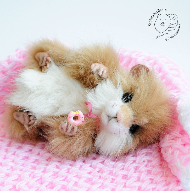 Realistic toy Hamster OOAK Pet Portrait hamster Honey Etsy