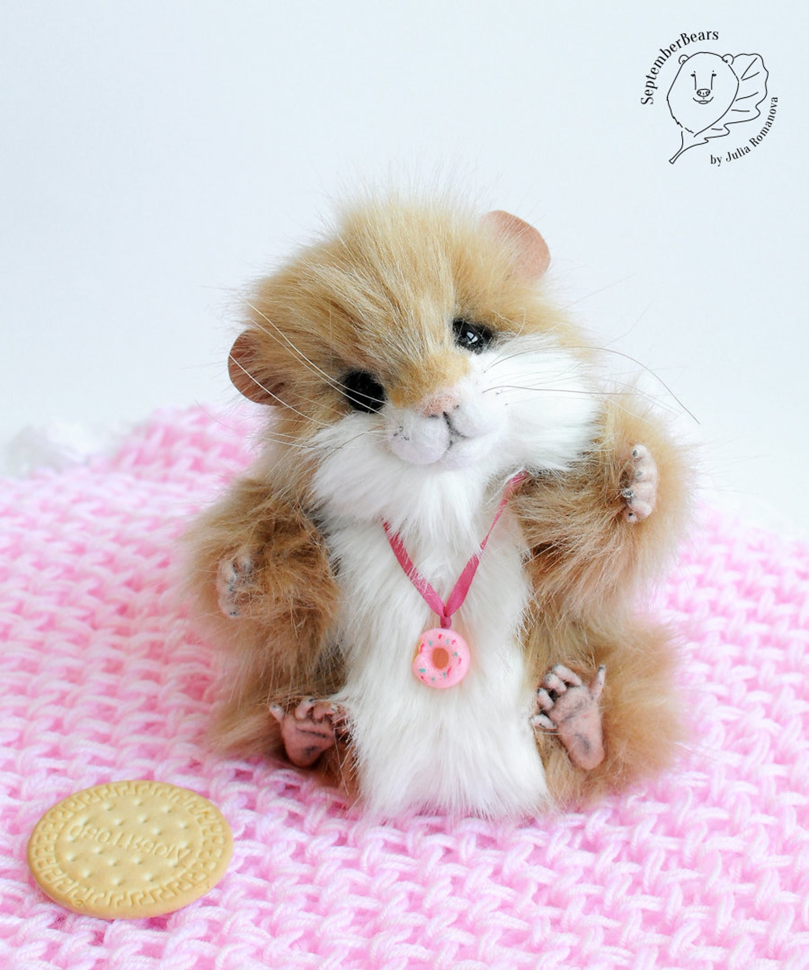 Realistic Toy Hamster OOAK Pet Portrait Hamster Honey Etsy