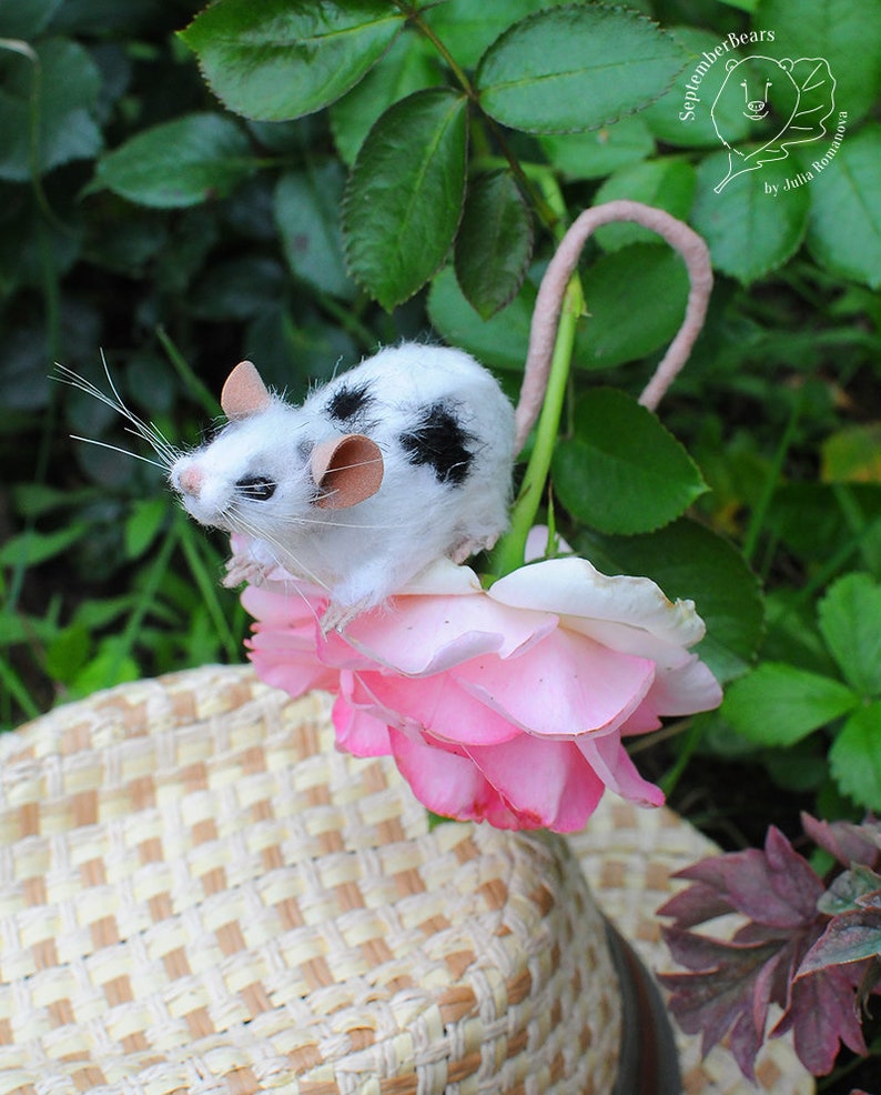 SOLD Realistic Mouse pet portrait life size white mouse pet Etsy