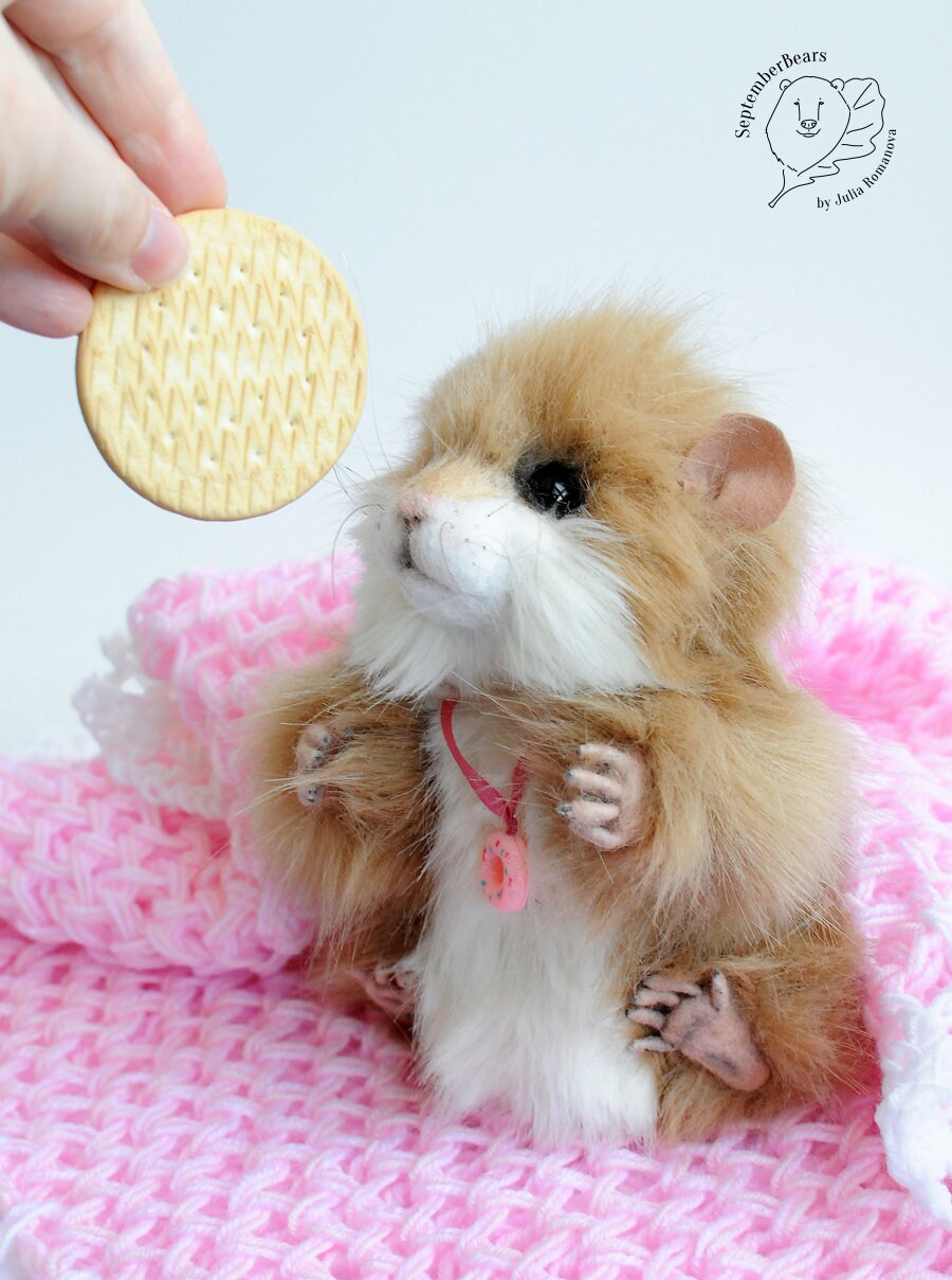 Realistic Toy Hamster OOAK Pet Portrait Hamster Honey Etsy