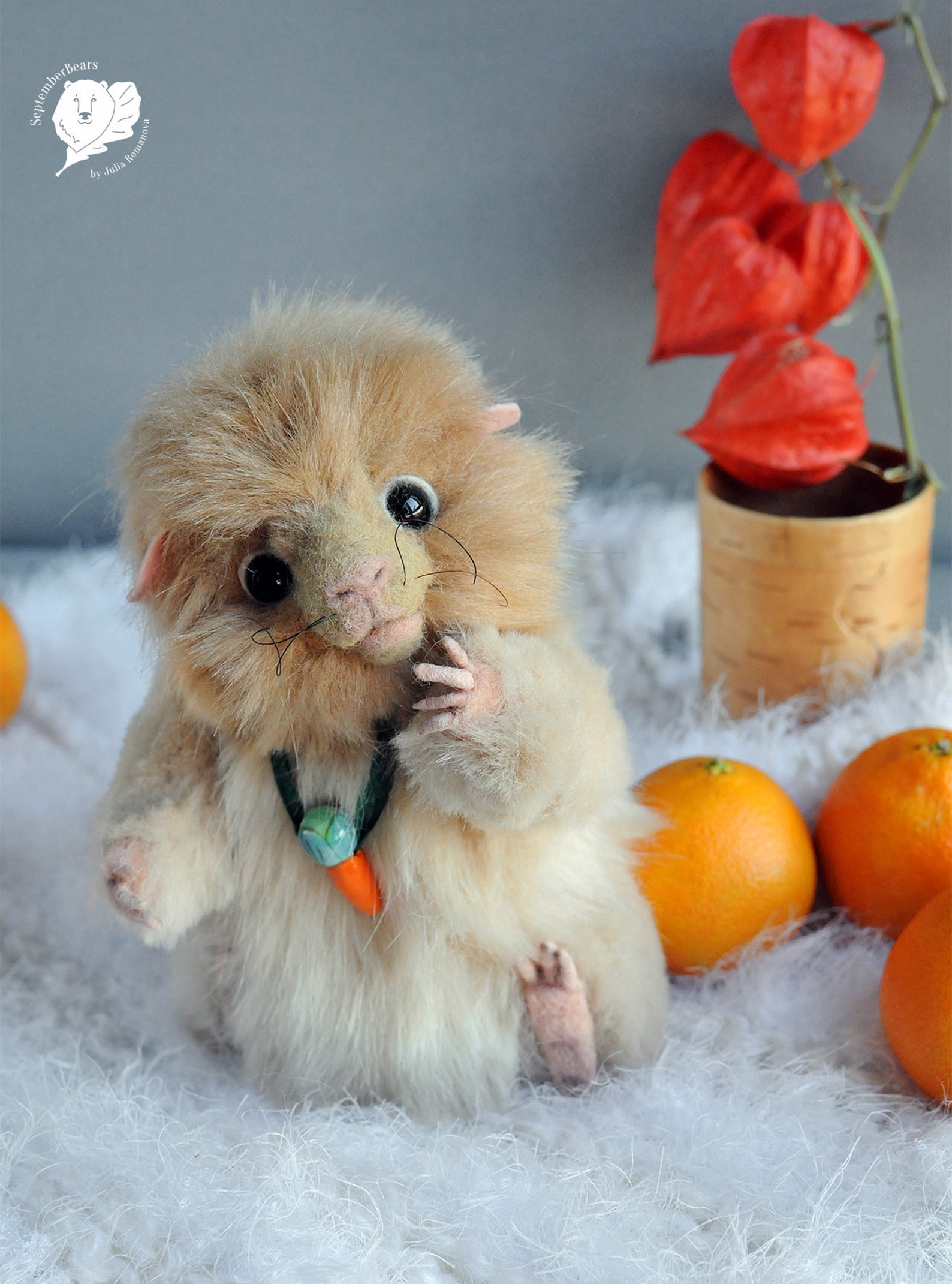Guinea pig Teddy Bear friend OOAK Guinea pig Darcy Etsy