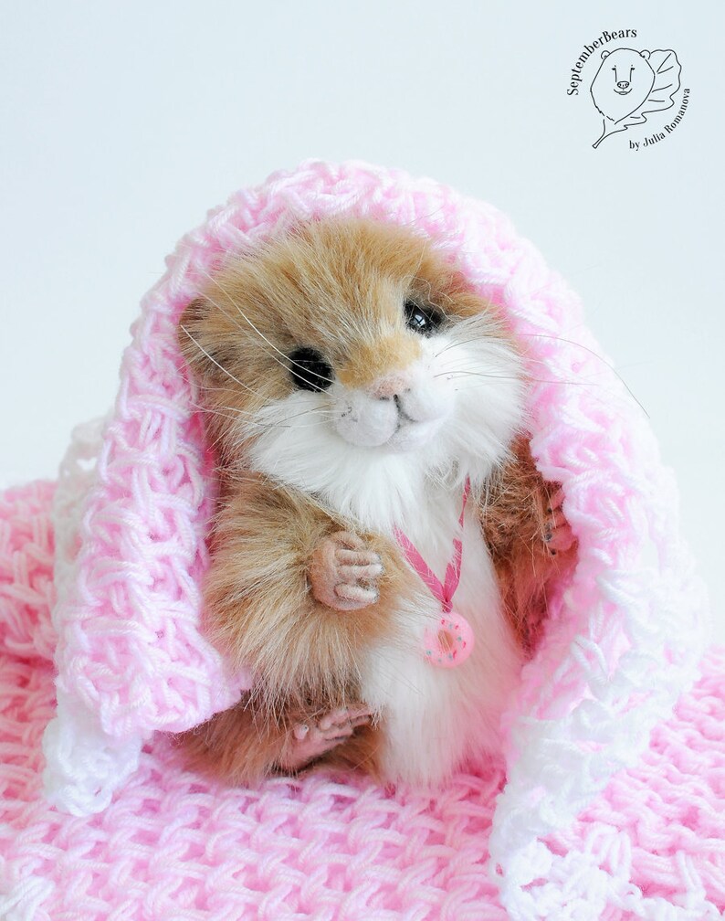 Realistic toy Hamster OOAK Pet Portrait hamster Honey Etsy
