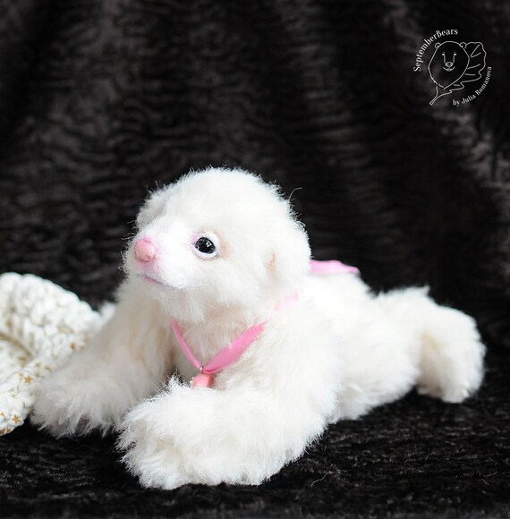 Realistische Eisbar Junges Tierportrait Ooak Eisbar Junges Etsy