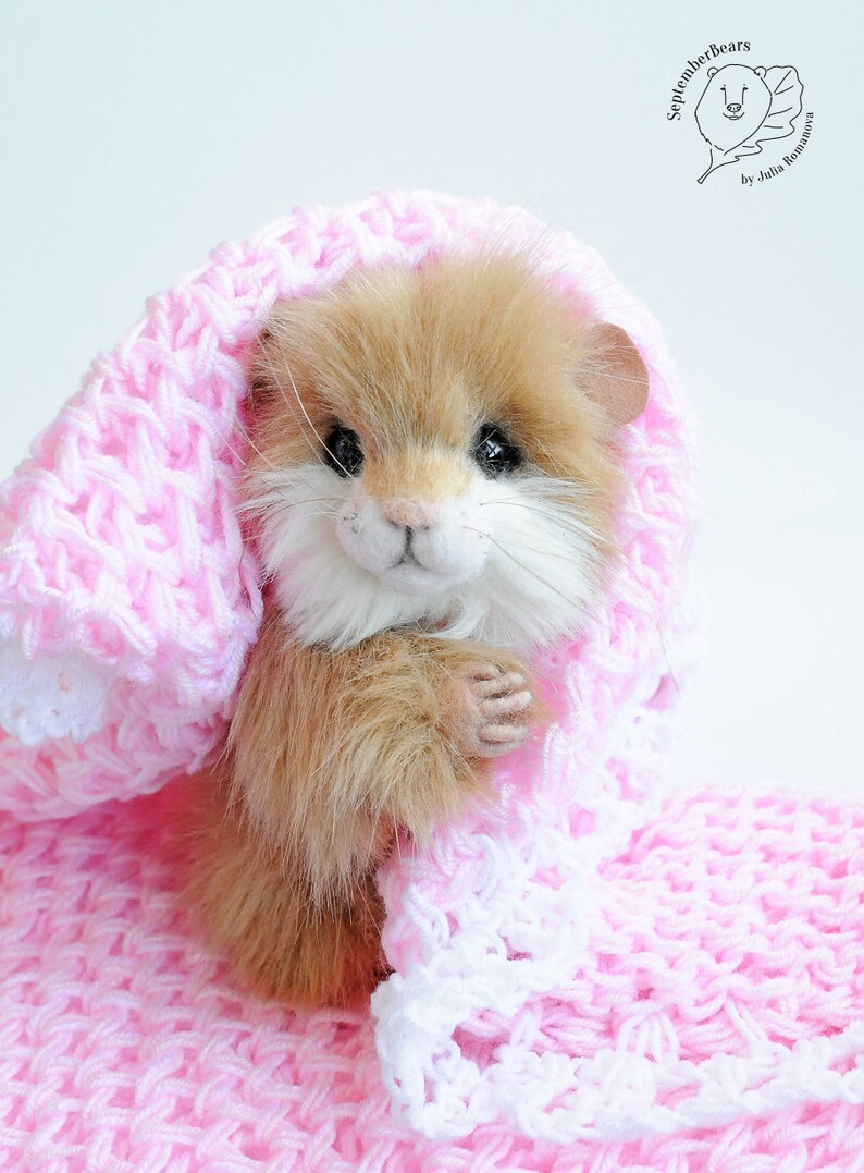 Realistic toy Hamster OOAK Pet Portrait hamster Honey Etsy