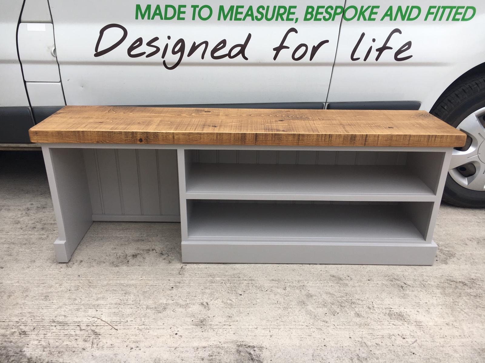 Shoe Storage Bench Seat With Reclaimed Wood Top Boot Rack for Hallway and  Boot Room With Welly Boot Storage Rustic Bespoke 