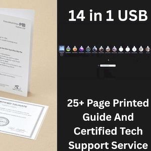 14 in 1 Mac OS Bootable USB Flash Drive 128GB With Extensive Guide
