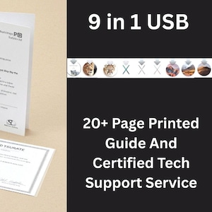 9 in 1 Mac OS Bootable USB 64GB Flash Drive With Guide And Tech Support