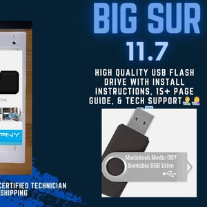 Mac OS Big Sur Bootable USB Flash Drive With Guide And Tech Support