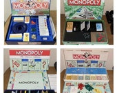 Lot of 4 Classic Monopoly Board Games Different Versions Classic Deluxe Vintage Lot of 4 games one low price