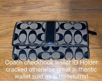 coach wallet with checkbook holder
