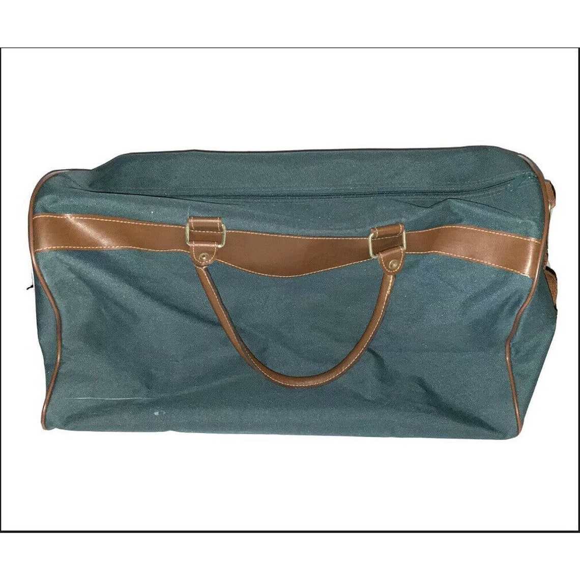 Vintage Ralph Lauren Polo Duffle Bag Green Canvas Large Etsy