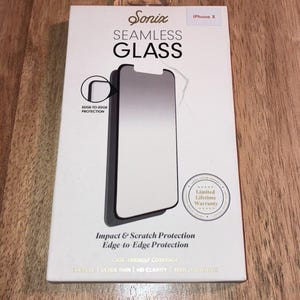 Sonix Screen Protector for Apple iPhone X 5.8&quot; Seamless Glass