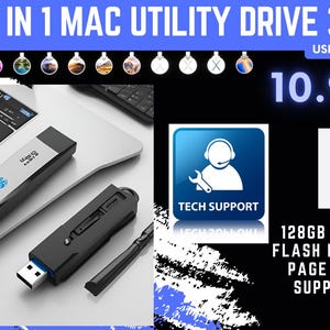 12 in 1 Mac OS Bootable USB Flash Drive 128GB For Macintosh Computers