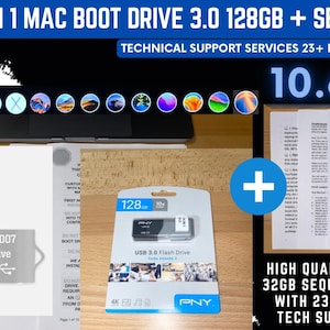 15 in 1 Mac OS Bootable USB Flash Drive With Sequoia Drive | Includes Extensive Guide and Tech Support