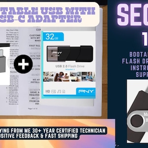 Mac OS Sequoia Bootable USB-C Flash Drive Installer Repair With Guide