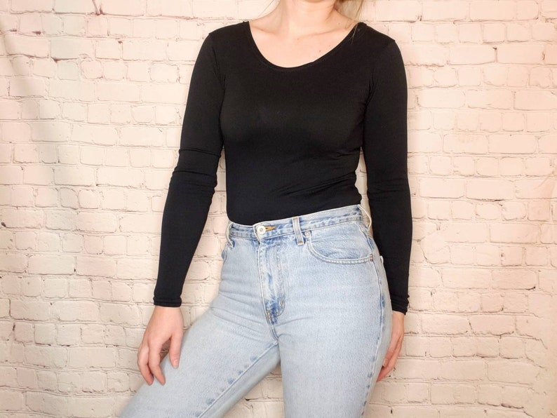Leotard Vintage Black Bodysuit
