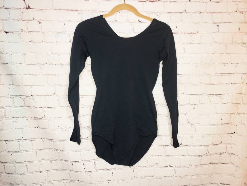 Leotard Vintage Black Bodysuit
