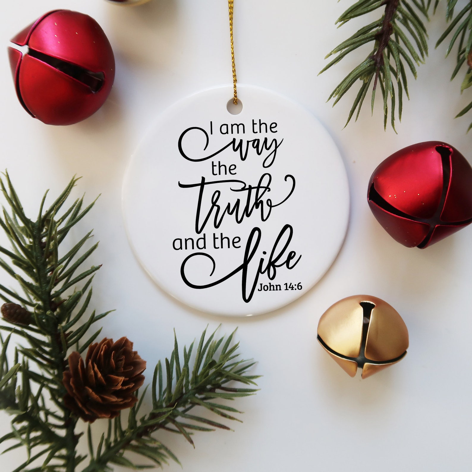 Religious Ornament Bible Verse Scripture Ornament John Etsy