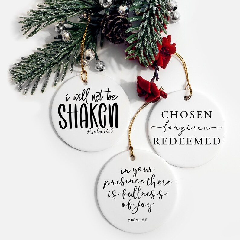 Religious Ornament Bible Verse Scripture Ornament John Etsy