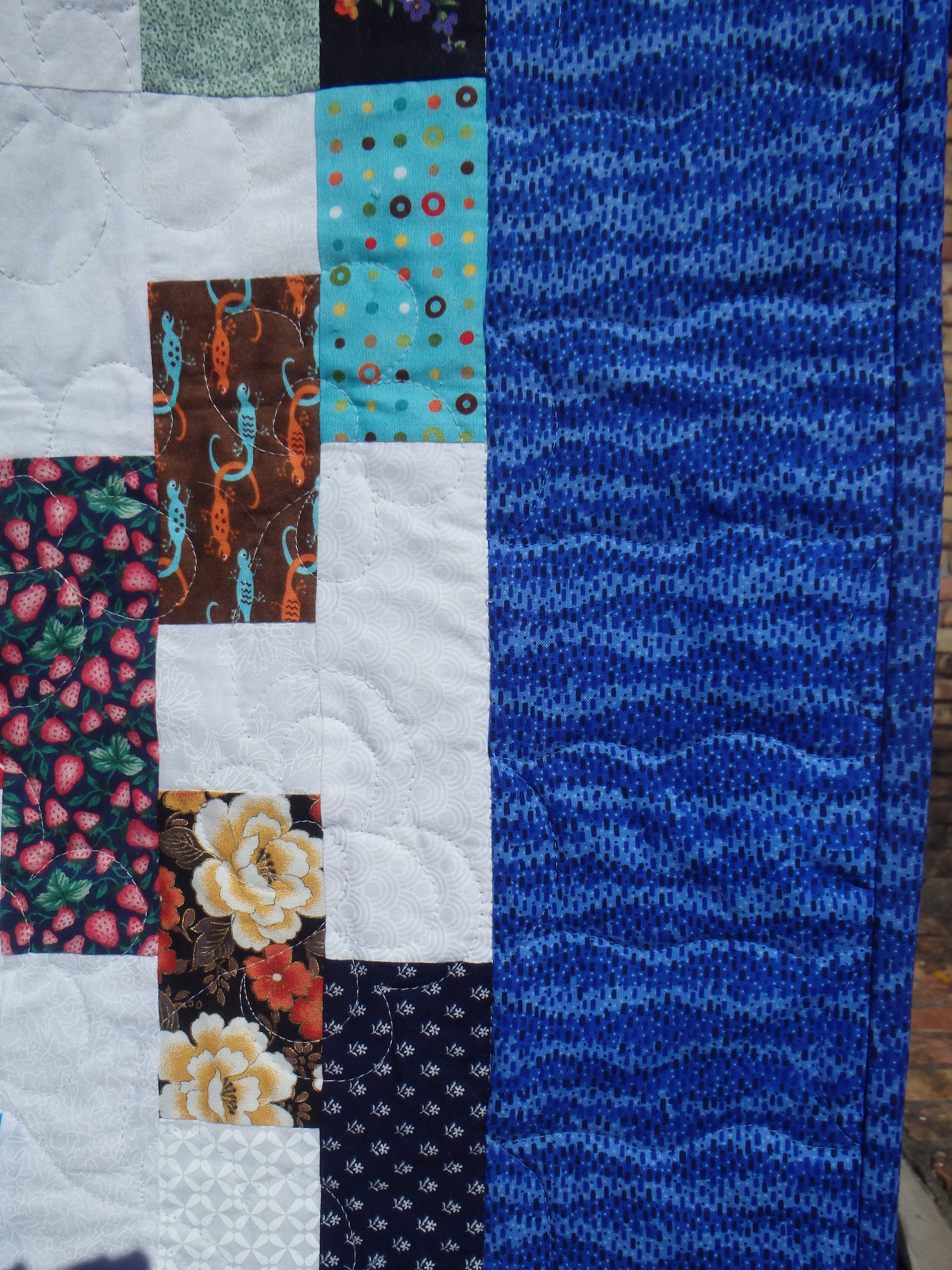 Queen Size Patchwork Quilt King Size Patchwork Quilt Scrap Etsy