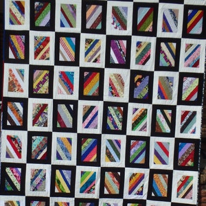 modern queen size string quilt, modern quilt, string quilt, queen size quilt, full size quilt