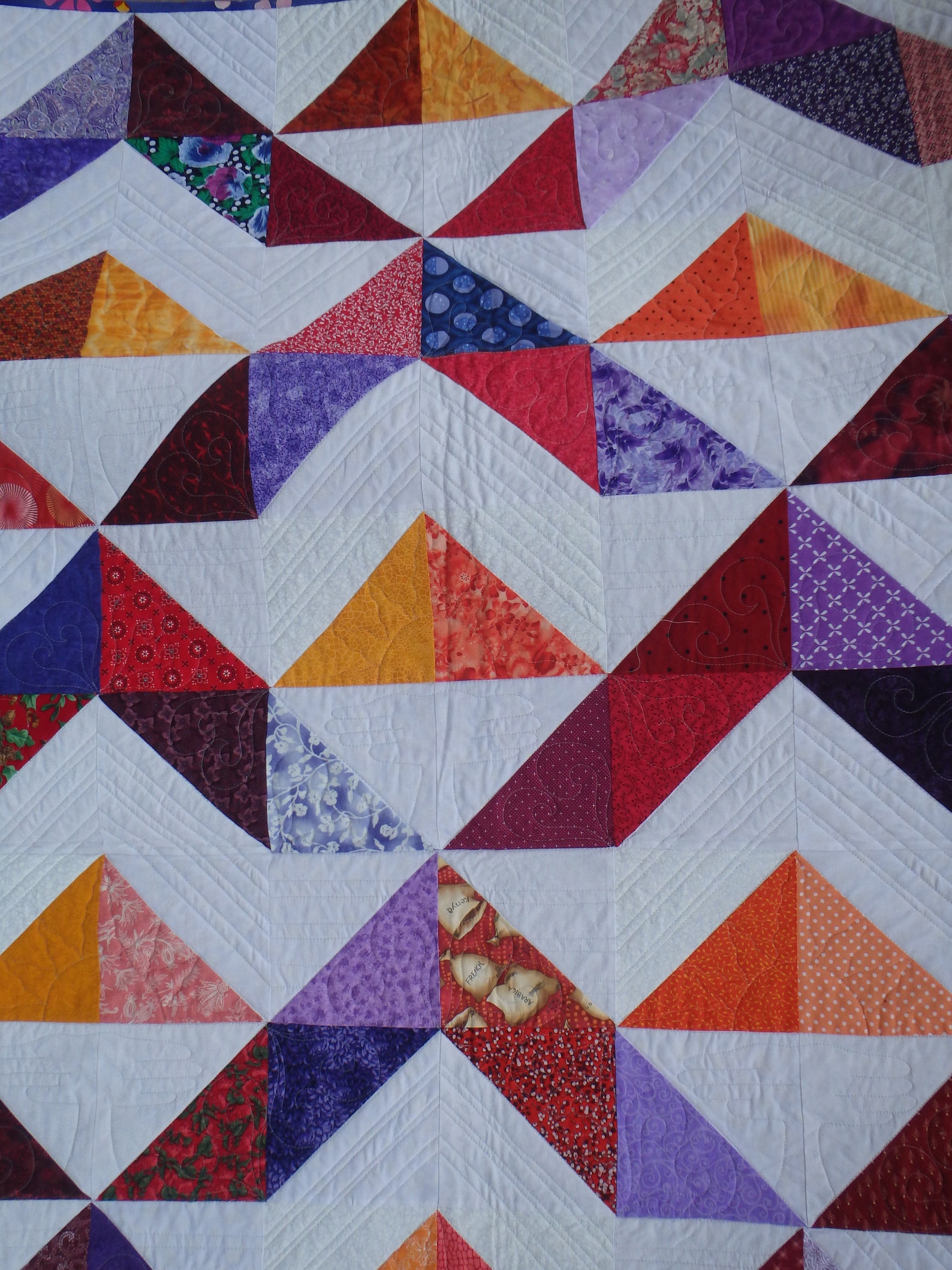 Purple and Red Twin Size Quilt Twin Size Quilt Lap Quilt Etsy