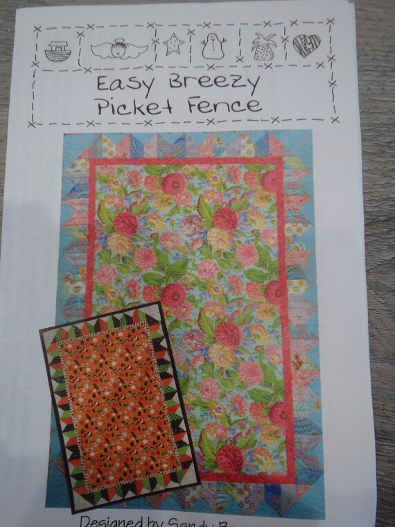 Picket Fence Quilt Pattern Etsy