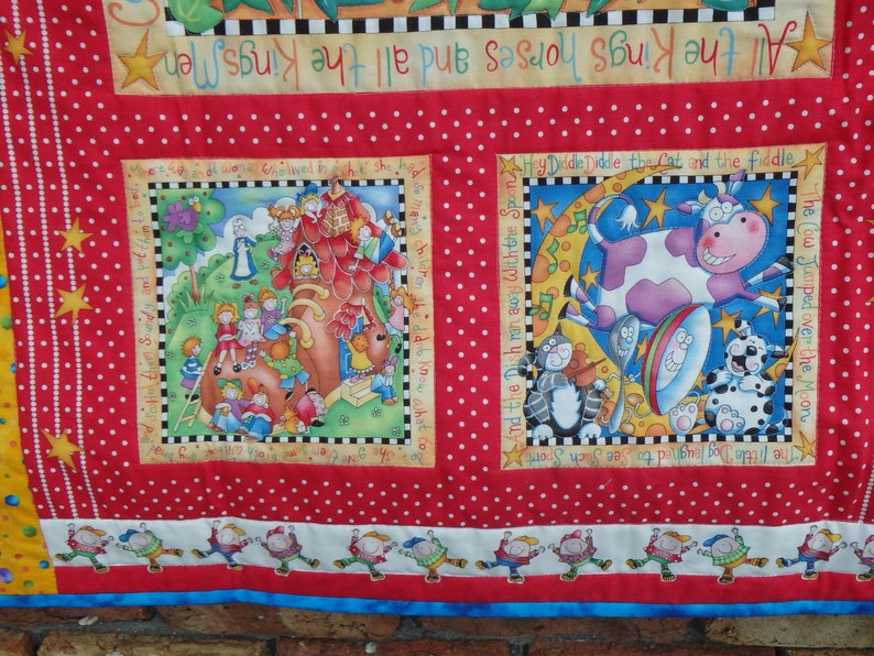 Mother Goose Quilt Baby Quilt Baby Boy Quilt Nursery Decor Etsy