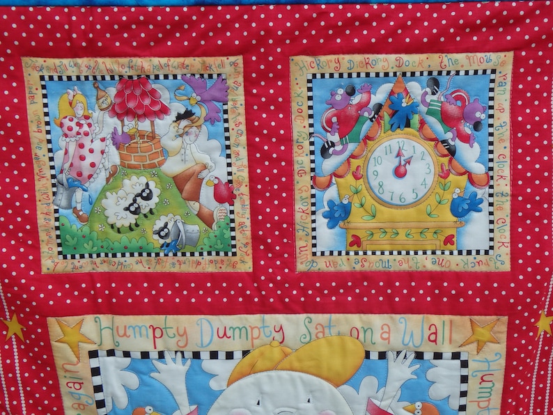 Mother Goose Quilt Baby Quilt Baby Boy Quilt Nursery Decor Etsy