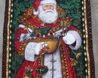 quilted Santa wall hanging