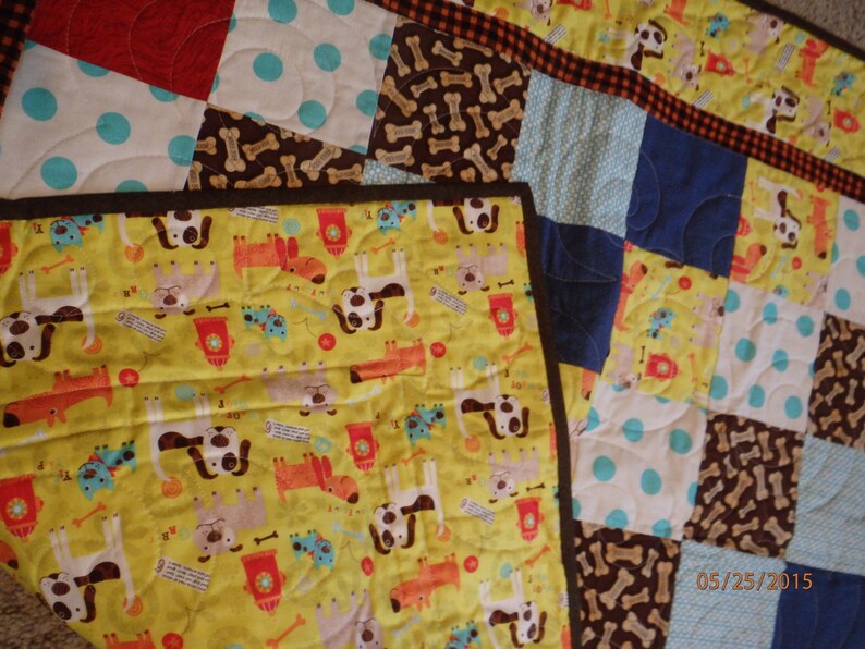 Homemade baby quilt baby quilt dog quilt handmade baby Etsy