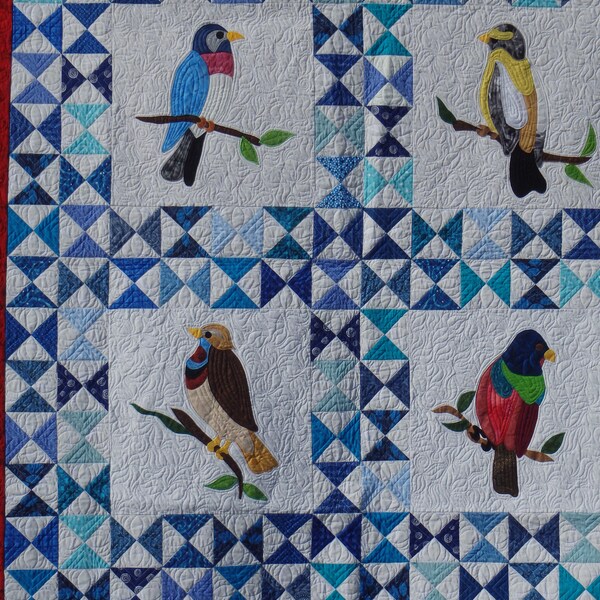Bird Quilt Etsy