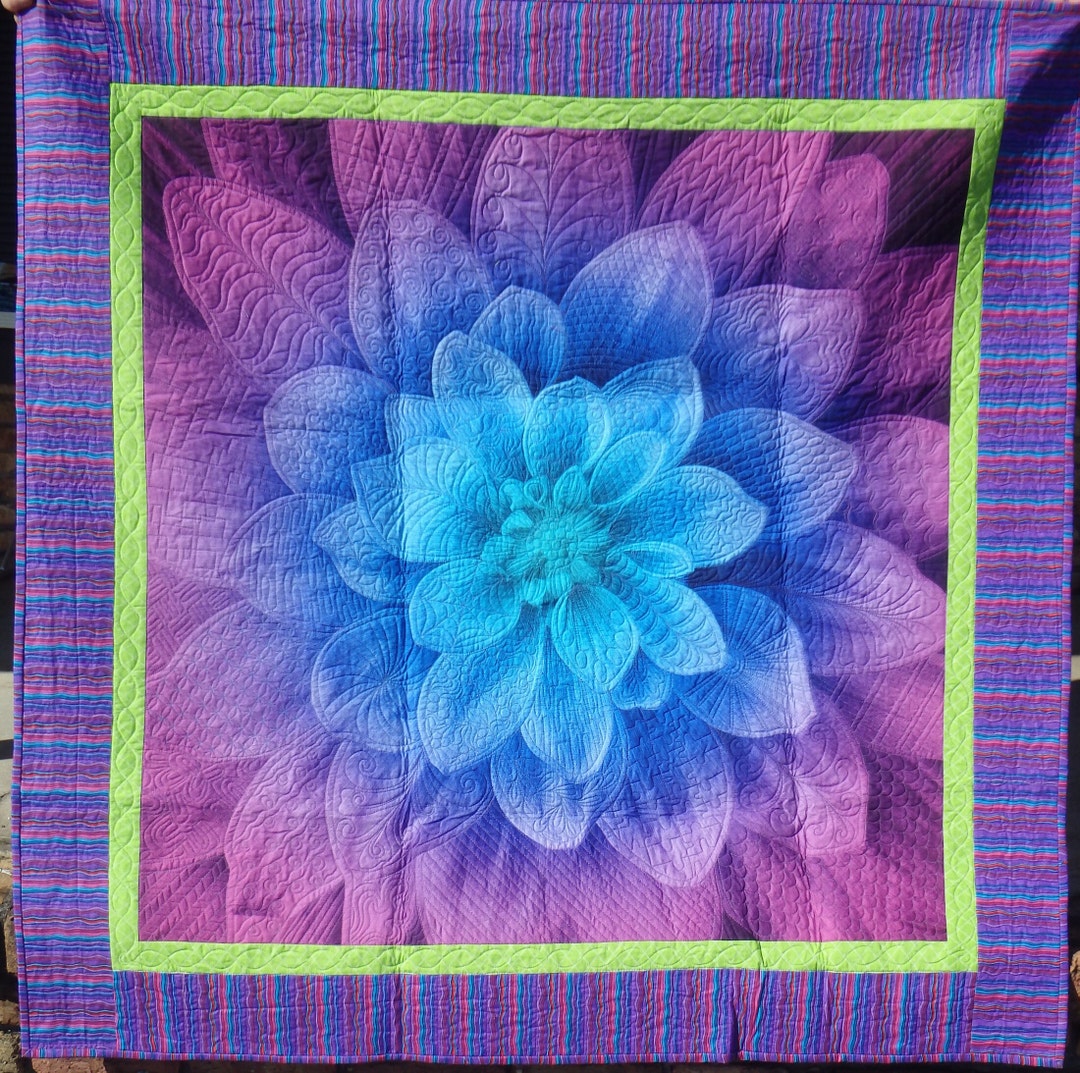 Dream Big Quilt, Purple and Blue Quilt, Purple and Blue Wall Decor