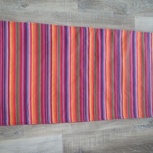 southwestern table runner, dining room decor, red and purple table linens